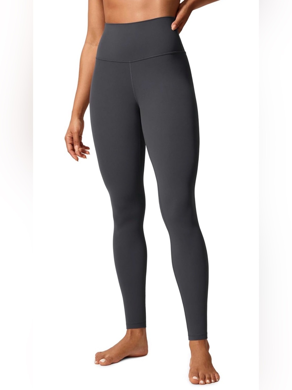 CRZ YOGA Womens Butterlift High Waisted Workout Leggings 28" Mysterious Grey